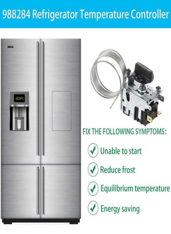 GALEPICK Upgraded 988284 Refrigerator Thermostat Temperature Control Kit Compatible for True Refrigerators800382 077B6856 Freezer Thermostat， Fit for TSSU, TUC, TWT, TPP, GDM, GEM,TBB, TCM, TDD, TGU, TGW, TMC - Image 2